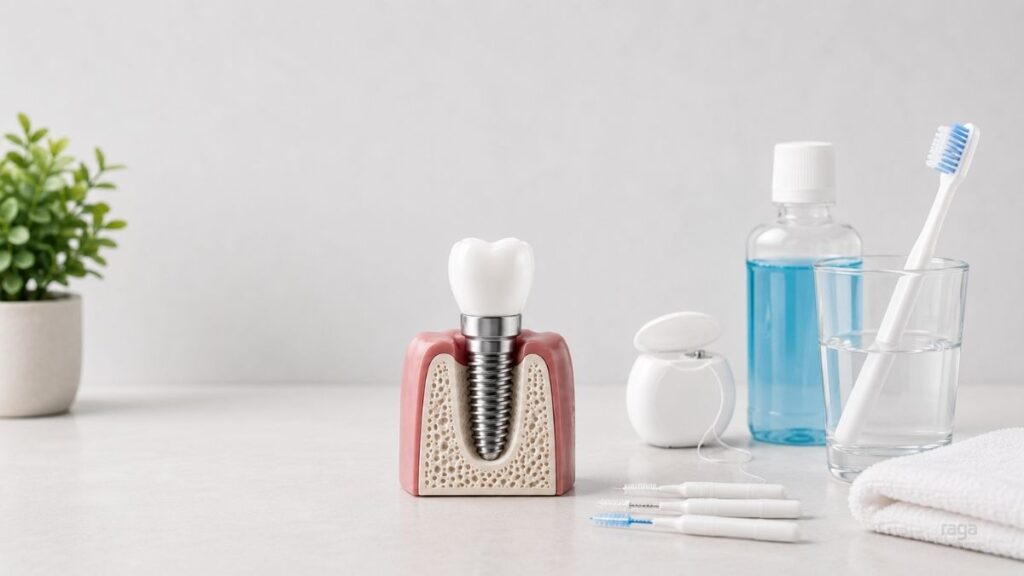 Cómo cuidar los implantes dentales